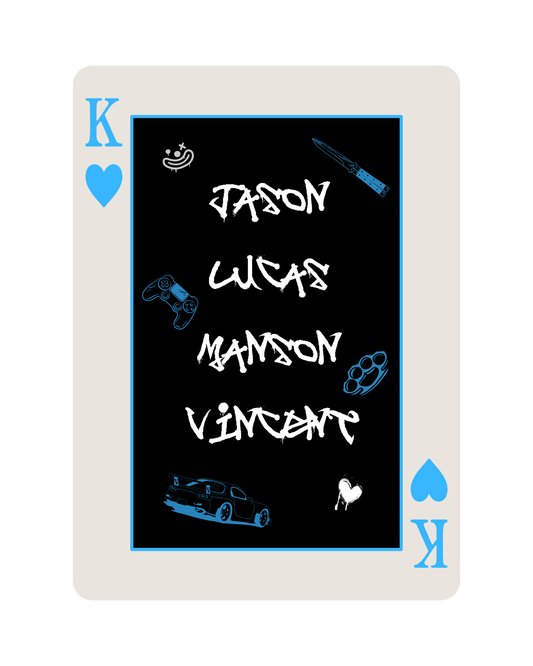The Losers Playing Card Sticker- The Harley Laroux Shop